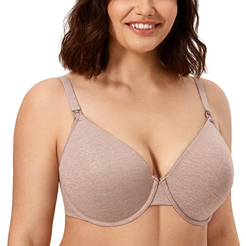 CALVENA Women's Full Sling Lightly Padded Underwire Maternity Nursing Bra for Breastfeeding3
