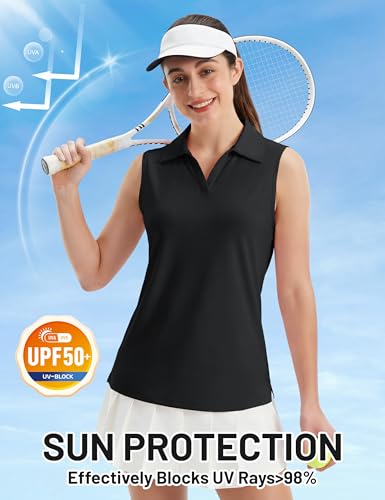 TACVASEN V Neck Sleeveless Golf Top
