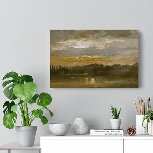 Impression murale J.C. Dahl peinture romantique salon chic - 7