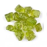 InfinityGemsArt 30 carats Natural Raw Peridot Crystal Gemstone, Chakra Healing Crystal, Rough Crystals Gemstone, August Birthstone Crystal for Jewelry Making Supplies, DIY Crafts, Loose Gemstones