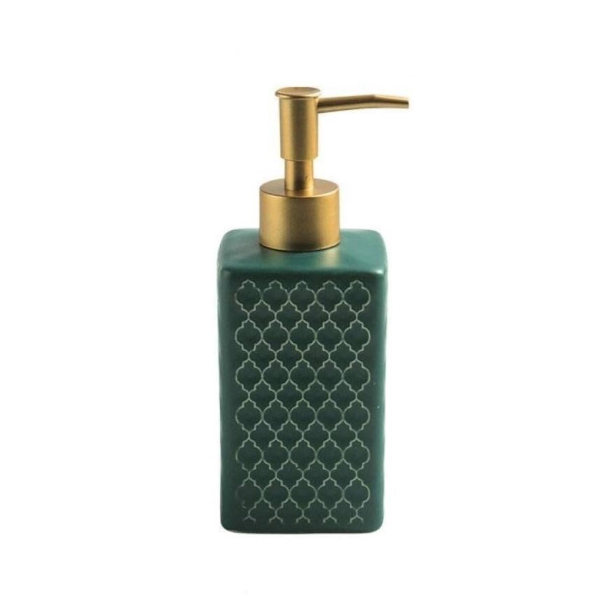 Dispensador de Jabón Líquido Dispensador De Líquido Cerámica para Baño, Cocina Y Oficina Botellas de Aseo(Grün)