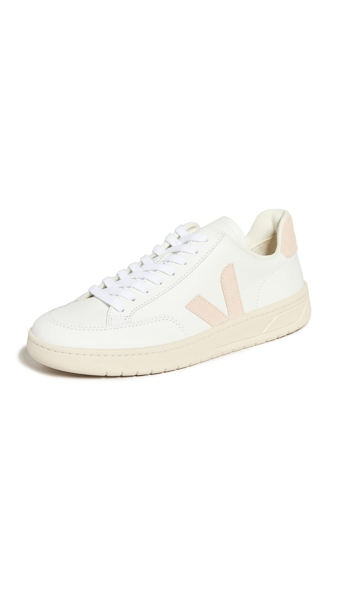 Veja V-12 Leather Trainers Women's White Size 44 (9.5)