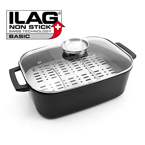 Aluguss-Bräter Kärcher Induktions-Bräter Java mit Deckel 8,5 L