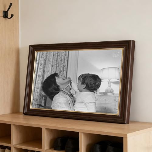 Toile decorative Jacqueline Kennedy et son fils art mural nostalgie - 3