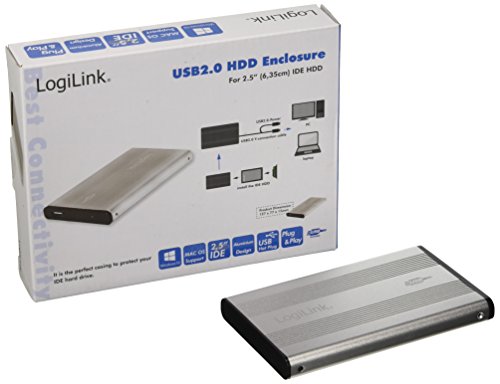LogiLink - Carcasa Externa USB 2.0 para Disco Duro IDE (2,5