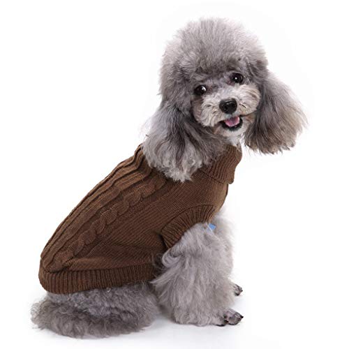 CHBORCHICEN Small Dog Sweaters Knitted Pet Cat Sweater Warm Dog Sweatshirt Dog Winter Clothes Kitten Puppy Sweater… - Image 2