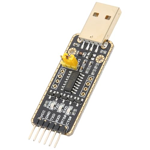 Annadue Adaptateur USB vers UART TTL Type A Protection Contre Les Surintensités et Les Surtensions Puce CH343G Module de Communication Série 6 Mbps pour OS X, pour, pour, pour 7/8/