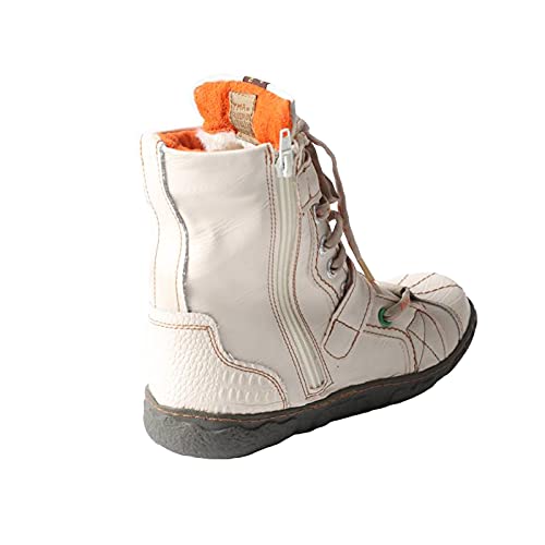 TMA EYES Women's Single Shoes Non-slip Wear Shoes Lace-up Women's Shoes(White,7.5)2