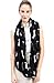 Lina & Lily Dachshund Doxie Dog Print Women's Infinity Scarf Lightweight (Black)