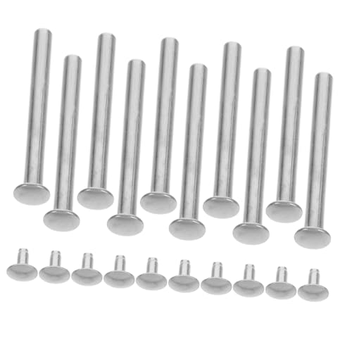 LOLIPPYY 10 juegos Kit Reparación Abanicos de Mano con Remaches y Tuercas para Ejes de Ventiladores Plegables Accesorios DIY para Mantenimiento y Reparación de Abanicos