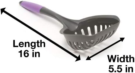Messy Cats Litter Scoop with Long Handle, Extra Large | Extra Large Cat Litter Scoop With Long Handle For Easy Daily Scooping And Quick Sifting