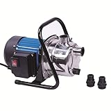FLUENTPOWER 1HP Portable Stainless Steel Lawn Sprinkling Pump, Electric Water Pump Shallow Well Sump Booster Pump with 1' NPT Female Thread for Home Garden Lawn Irrigation