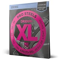 Bright and Durable: Our brightest bass guitar string, XL ProSteels are made with our proprietary Hex-Core, ensuring perfect intonation, consistent feel, and reliable durability Rich Highs, Tight Lows: Stainless steel wrap wire produces enhanced inter...