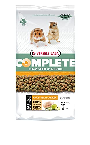 VERSELE-LAGA - Complete Hamster & Gerbil - Pienso extrusionado Todo en uno Rico en proteínas - 2kg