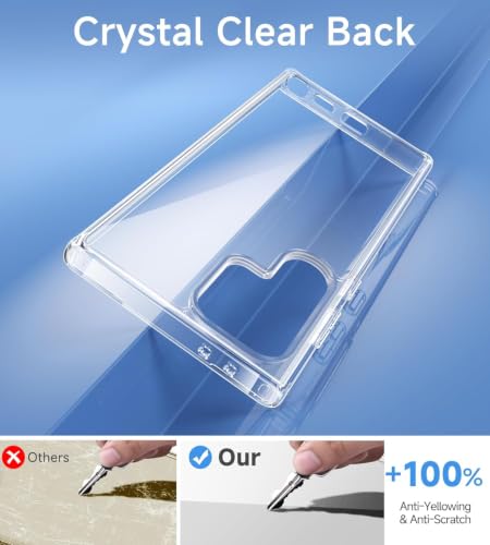 Image of DIZORO Crystal Clear Magnetic Compatible with Samsung S24 Ultra Case with Anti-Yellow Anti-Scratch | Shockproof Transparent Cover