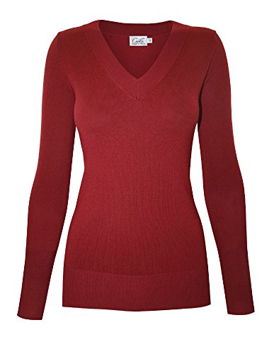 Image of Cielo Women's Solid Soft Stretch Pullover Knit Sweater
