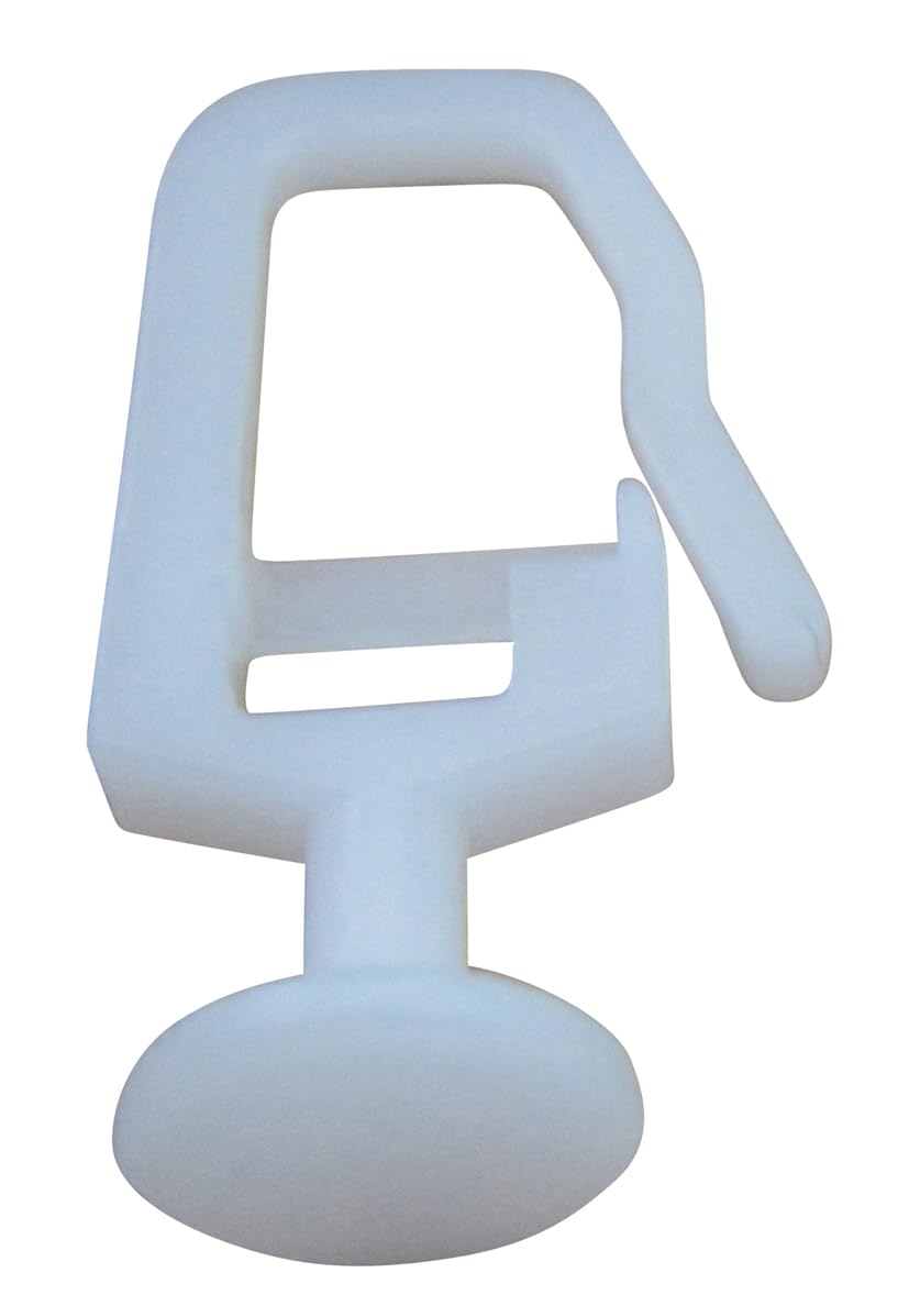 Rewagi Lot De 100 Patins Rotatifs Et 100 Crochets Simples, Pour Rail De Rideau, Crochets à Clipser, Crochets à Plis, Crochets à Plis, Noirs