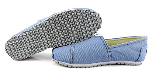 Laforst Next Gen Footwear Women's Dale 3312 Slip Resistant Sneaker, Air Blue, 11