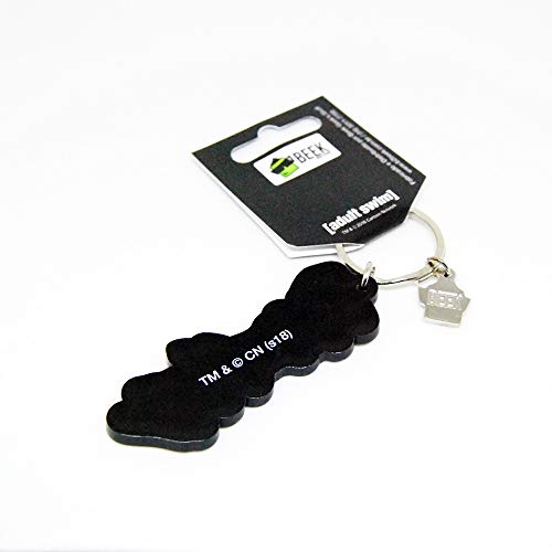 Chaveiro de Borracha Logo Rick and Morty Oficial Beek Geek's Stuff Preto