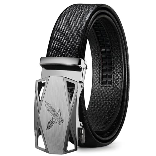 ITIEZY Ratchet Belts for Men - Mens Belts Leather Click Belt for Casual Dress 1 3/8