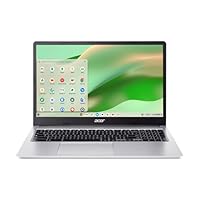 Acer Chromebook 315 Laptop | Intel Celeron N4500 | 15.6\" Full HD IPS Display | Intel UHD Graphics | 4GB LPDDR4X | 64GB eMMC | Intel Wi-Fi 6 | DTS Audio | USB Type-C | Chrome OS | CB315-4H-C8XU,Silver