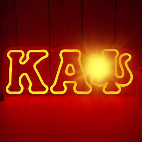 Image of Fraternity Sorority Neon Sign Dimmable Neon Lights for Wall Decor University Fraternity LED Sign Greek Fraternity Light Up Gifts for Man Bro
