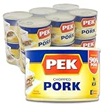 PEK Chopped Pork 170g – Ready To Eat, Tender Chopped Pork With Rich Flavour, Ideal For Sandwiches, Gluten Free, High Protein (Pack of 12)