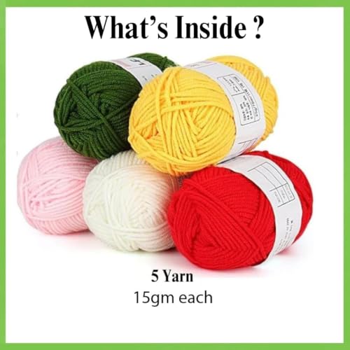 Image of Crochet Kit with Soft Grip Handles - Full Crochet Hook Set for Beginners & Yarn Lovers - Ergonomic Crochet Tools for DIY Craft & Gifting (Crochet Hooks Set)
