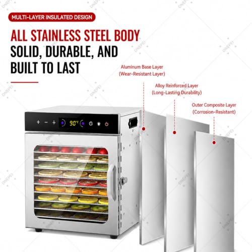 Suszarka do żywności o wysokiej wydajności 800 W 6Trays