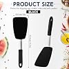 Yetene Large Silicone Spatula Flexible Silicone Cookie Spatula Heat Resistant Large Pancake Turner for Kitchen Use Nonstick Cookware No Scratch Cooking Flipper for Egg Pancake #1
