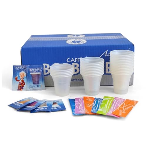Kit Accessori Completo 150 Pezzi Serigrafato Caffe' Borbone