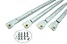 Produktbild 1 Paar Schubladenschienen 21-mm Schubladenauszug 25-60 cm Rollenführung Schienen Teilauszug WEIß (30 cm)
