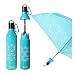 Vinrella Fashion Umbrella Water Bottle Design Blue Weaving Petals