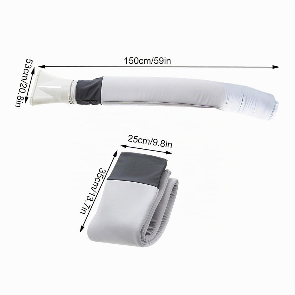 Sarini Manchon de Tuyau de climatisation, Housse de Protection d'isolation Thermique, Housse de Protection Contre la poussière pour climatiseurs Portables