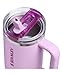 STANLEY Quencher ProTour Flip Straw Tumbler with Leakproof Lid 40 oz | Built-In Straw & Handle | Cupholder Compatible for Travel | Insulated Stainless Steel Cup | BPA-Free | Soft Orchid