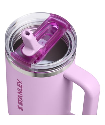 Image of STANLEY Quencher ProTour Flip Straw Tumbler with Leakproof Lid 40 oz | Built-In Straw & Handle | Cupholder Compatible for Travel | Insulated Stainless Steel Cup | BPA-Free | Soft Orchid
