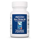 Allergy Research Group - Zinc Citrate 50 mg - Immune, Mood, Bone Support - 60 Vegetarian Capsules