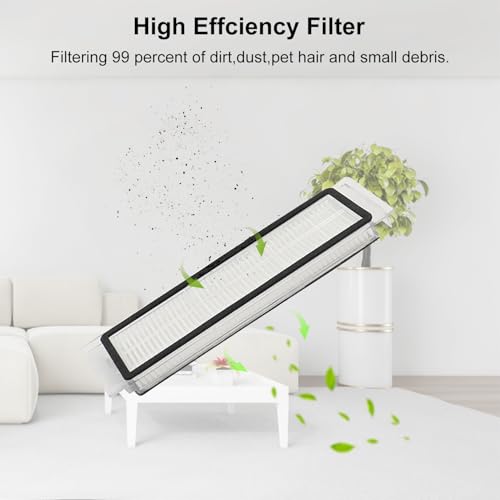 Pacote com 16 peças de reposição compatíveis com Roborock S6 Pure, S6, E4, S4 Max, S6 MaxV, S5, S5 M