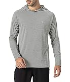 donhobo Kapuzenpullover Herren Pullover Dünner Baseball-Sweatshirt Langarm T-Shirt Hemden Tops Hoodie (Silber grau, S)