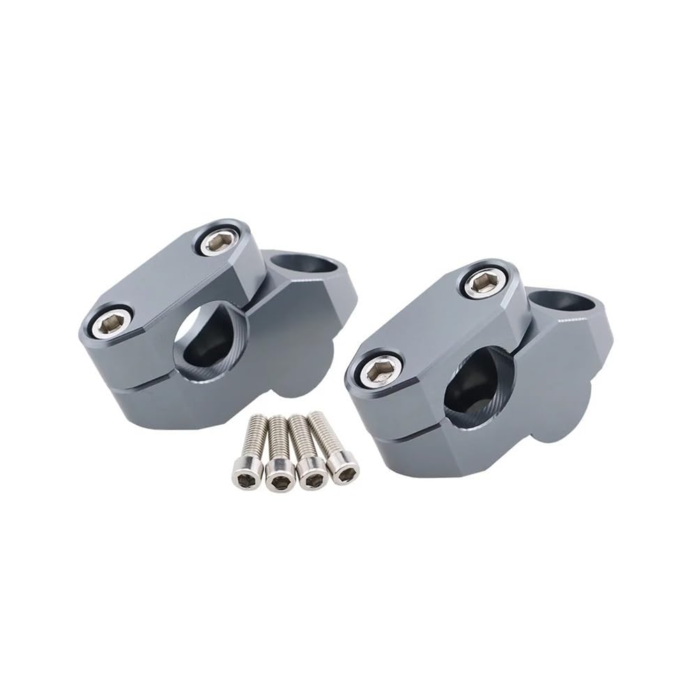 Elevadores de manillar 7/8 de aluminio mecanizado gris para V-Strom 650 5