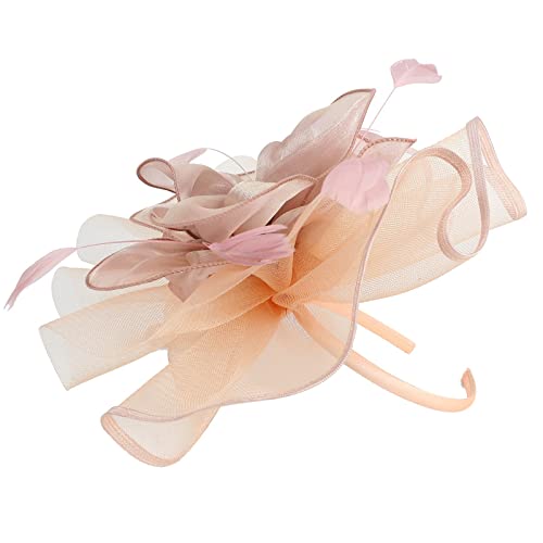 Uangkou OCTOPUS HAIR CLIP Fascinators For Women Fascinator Hats For Women Vintage Headpiece Headband Bowler Feather Flower Veil Hair Clip Headwear Birds Nest Hair Clip Pink thumb #6