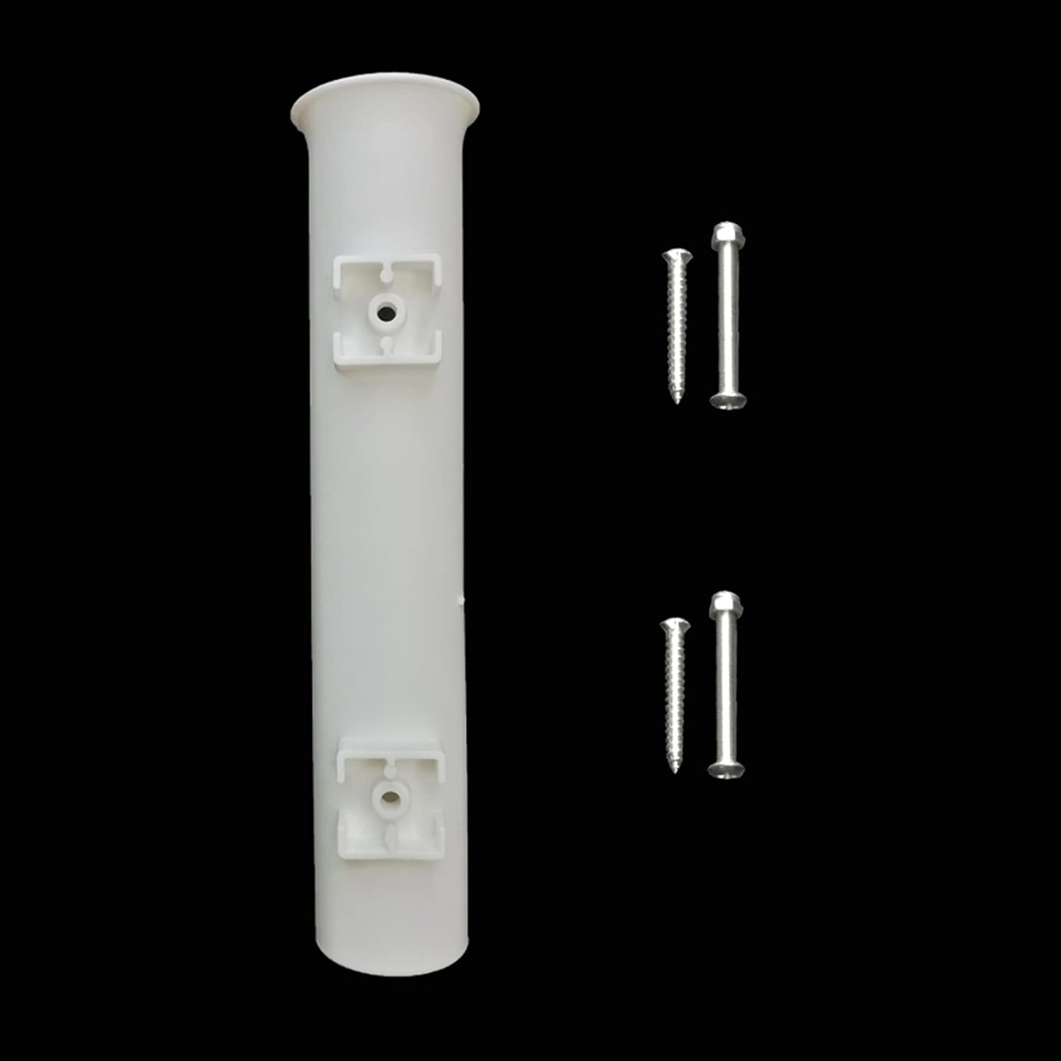 Kayak Replacement Accessories Fishing Rod Holder Kayak Yacht Mounted Tube Socket Pole Bracket Stand Marine Fishing Box for Kayak Storage, Transfer, Maintenance (Color : 1 Tube White)