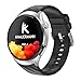 Produktbild Knauermann PRO 4 EKG-Gesundheitsuhr mit Telefonfunktion  Smartwatch in Silber  Puls, Blutdruck, Blutsauerstoff, HRV, Schlafanalyse  Für Damen und Herren  Silikonarmband Silber