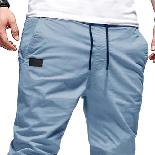 Me's Joggers Pants Casual Cotton Drawstring Chino Cargo Pants Hiking Outdoor Track Twill Workout Jogging Sweatpants4