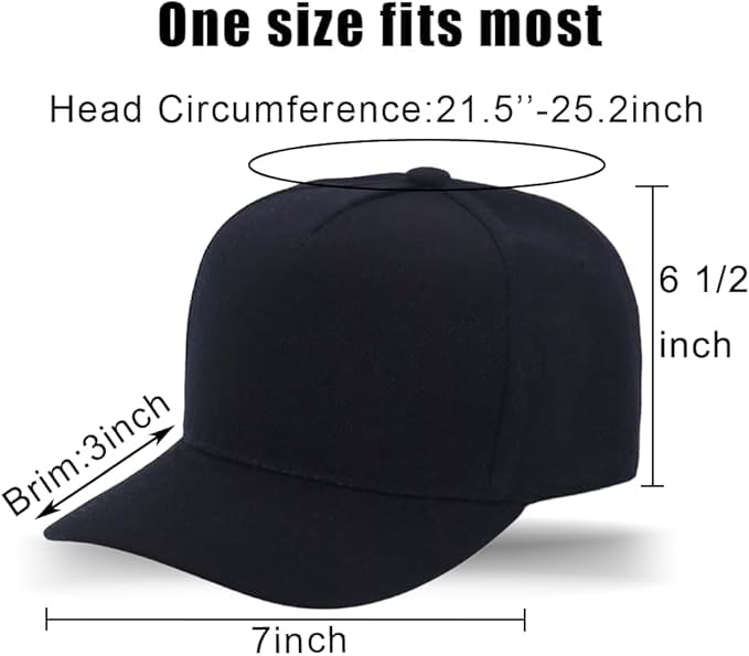 Image of 5-Panel Baseball Cap for Workouts, Hiking, Outdoor Sports, Customizable DIY Design, All-Season Comfort Fit, Adjustable