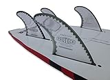 SurfCo - Pro Teck 4.50' Power Flex Fin Front w/4' Trailers Quad Set - Future