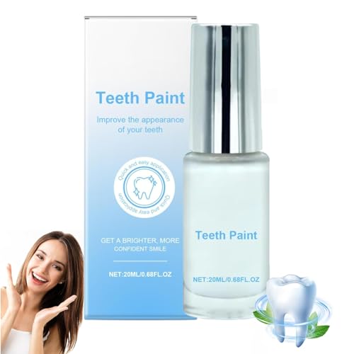 Celsky Zahnlack Weiß, Zahnlack Weisse, Celsky Zahnfarbe Weiss Sofort Sofortige Aufhellungsfarbe für Zähne ZahnlackWeiß, für Entfernt Flecken Schmutz und Gelbe Zähne Frischer Atem (1)