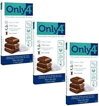 Kit 3 Unidades de Chocolate 70% Cacau Com Flor de Sal 80g cada - Only4