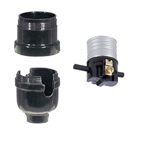 B&P Lamp® E26 Medium Base Phenolic Push-Thru Socket with UNO Threads image 5