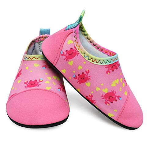 FEETCITY Toddler Water Shoes Boys Girls Baby Aqua Socks Non-Slip Quick Dry Barefoot Beach Outdoor Sports 12-18 Months Infant